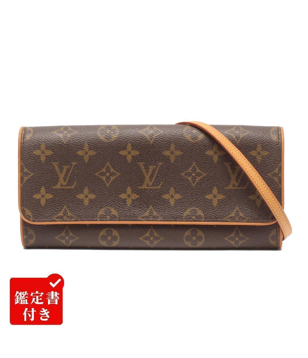 Louis Vuitton Pouch Bag Pochette Monogram Crossbody Bag Canvas Leather Brown